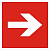 Знак F01-01 200*200 "Направляющая стрелка" пленка ФЭС в Кургане